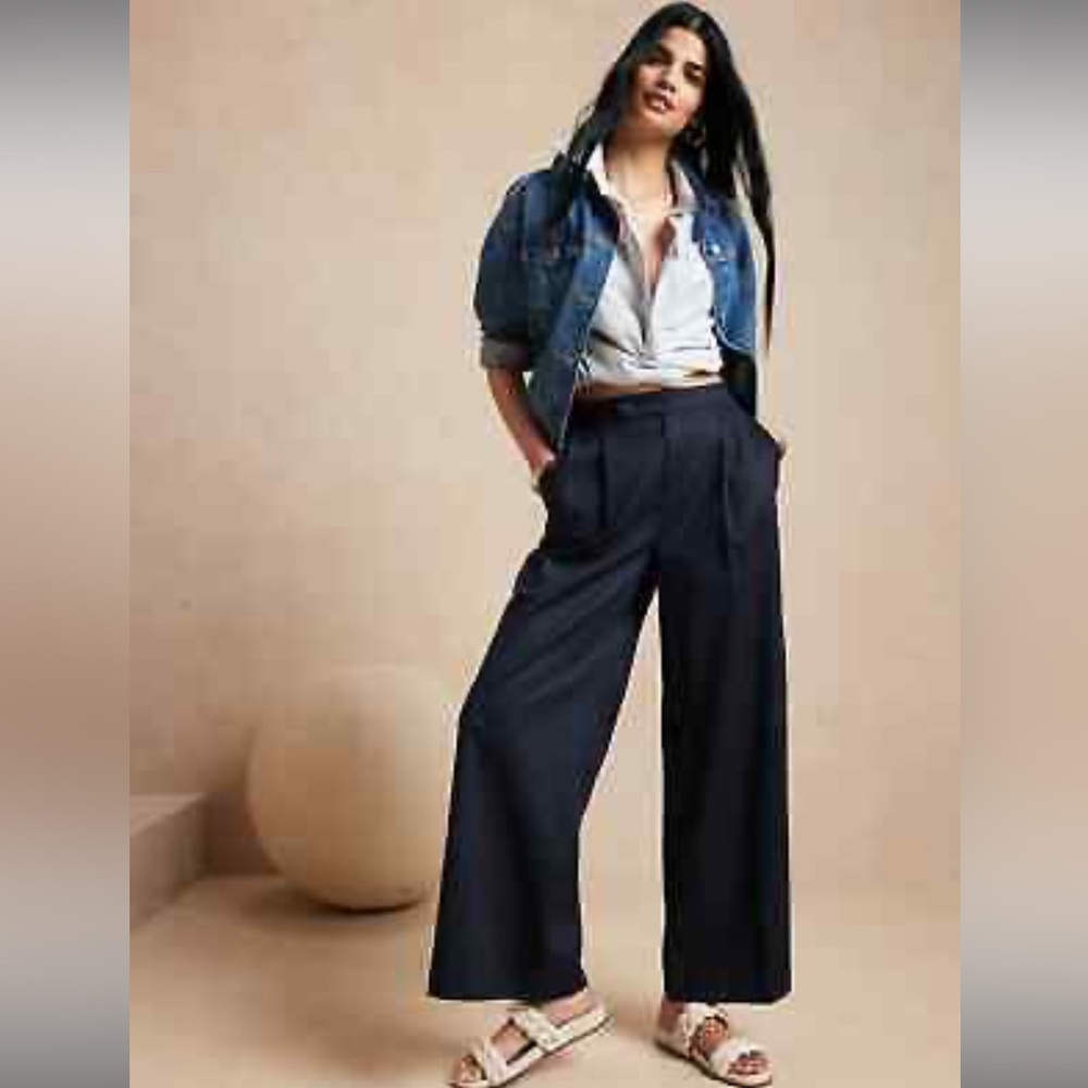 Banana Republic Factory Linen Blend Trousers